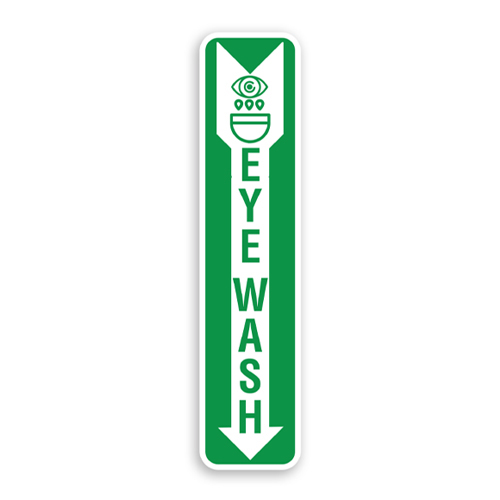 Eyewash Safety Sign Oblong Shaped